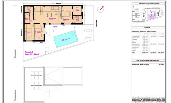 Nieuwbouw woningen - 4. Halfvrijstaande villa - Daya Nueva - Costa Blanca Zuid