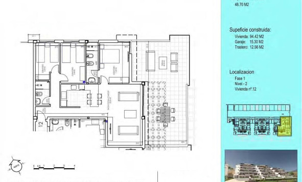 Nieuwbouw woningen - 1. Appartement / flat - Vera - Almeria