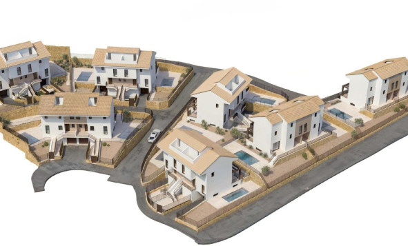 Nieuwbouw woningen - 3. Halfvrijstaand huis - La Nucía - Costa Blanca Noord