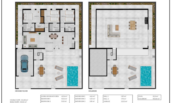 Nieuwbouw woningen - 3. Halfvrijstaand huis - Fuente Alamo de Murcia - Costa Calida