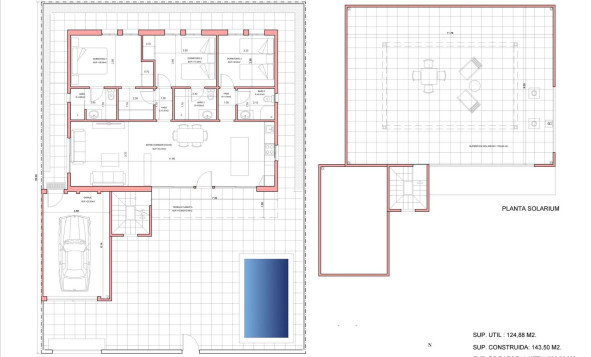 Nieuwbouw woningen - 3. Halfvrijstaand huis - Fuente Alamo de Murcia - Costa Calida