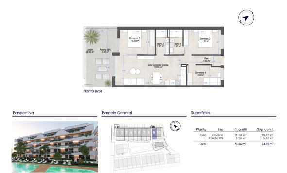 Nieuwbouw woningen - 1. Appartement / flat - San Javier - Costa Calida