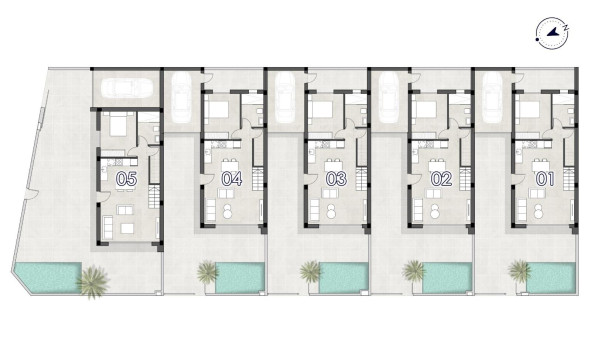 Nieuwbouw woningen - 3. Halfvrijstaand huis - San Pedro del Pinatar - Costa Calida
