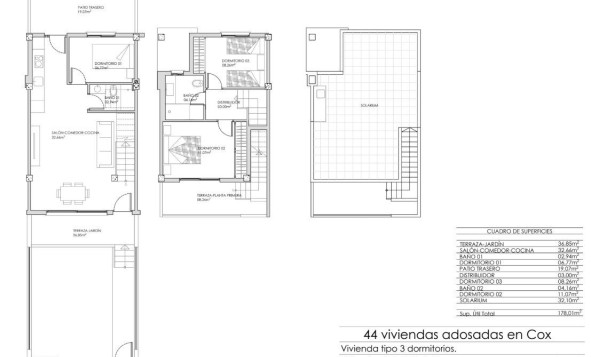 Nieuwbouw woningen - 2. Town house / tussenwoning - Cox - Costa Blanca Zuid