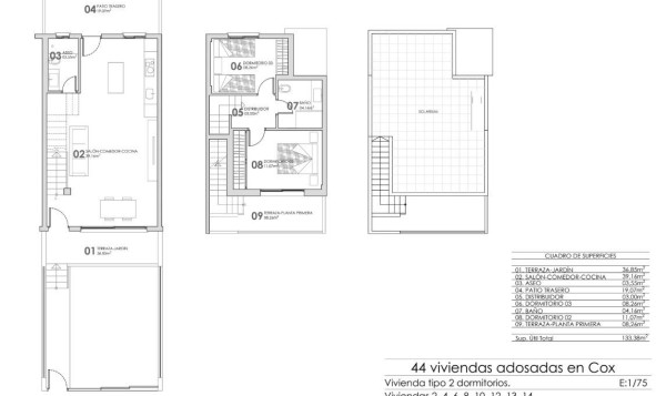 Nieuwbouw woningen - 2. Town house / tussenwoning - Cox - Costa Blanca Zuid