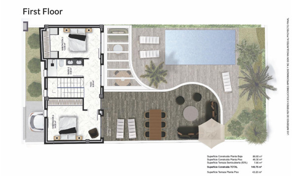 Nieuwbouw woningen - 3. Halfvrijstaand huis - Almoradí - Costa Blanca Zuid