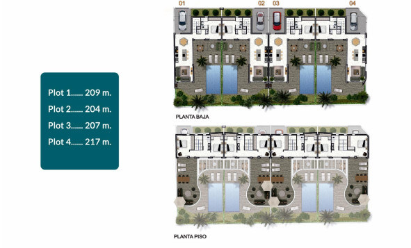 Nieuwbouw woningen - 3. Halfvrijstaand huis - Almoradí - Costa Blanca Zuid