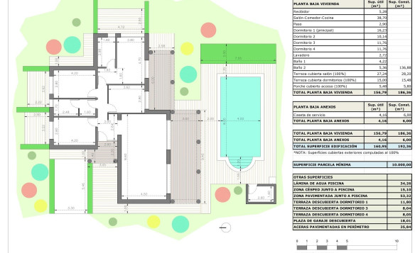 Nieuwbouw woningen - 3. Halfvrijstaand huis - Pinoso - Costa Blanca Noord
