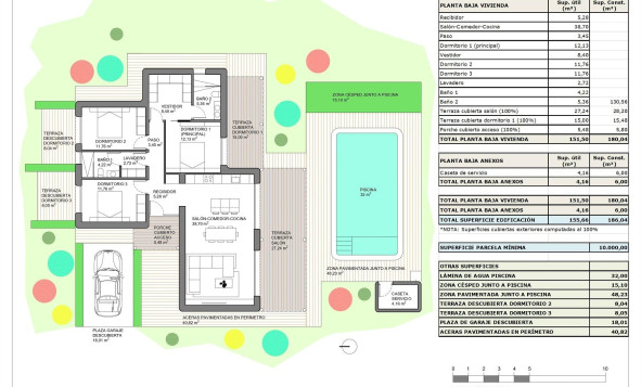 Nieuwbouw woningen - 3. Halfvrijstaand huis - Pinoso - Costa Blanca Noord
