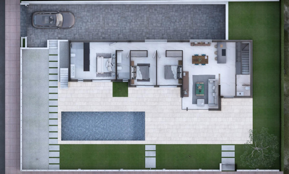 Nieuwbouw woningen - 3. Halfvrijstaand huis - Ciudad Quesada - Costa Blanca Zuid