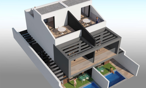Nieuwbouw woningen - 3. Halfvrijstaand huis - San Javier - Costa Calida