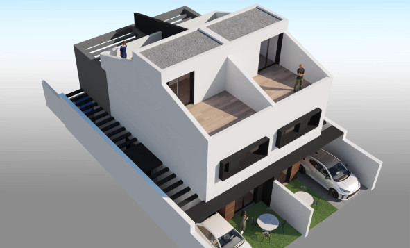 Nieuwbouw woningen - 3. Halfvrijstaand huis - San Javier - Costa Calida