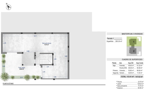 Nieuwbouw woningen - 3. Halfvrijstaand huis - Torre Pacheco - Costa Calida