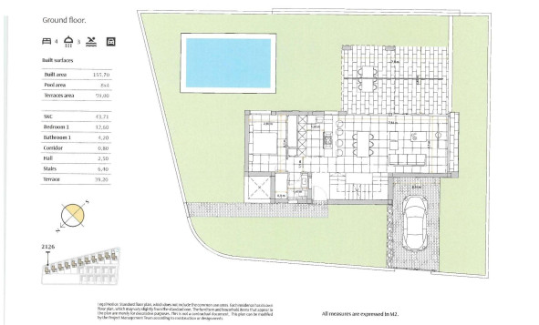 Nieuwbouw woningen - 3. Halfvrijstaand huis - Algorfa - Costa Blanca Zuid