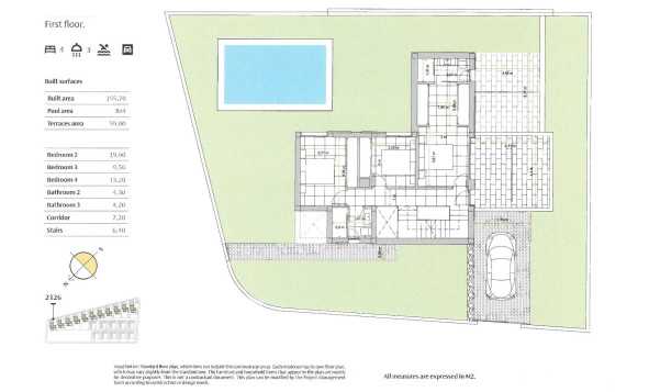 Nieuwbouw woningen - 3. Halfvrijstaand huis - Algorfa - Costa Blanca Zuid