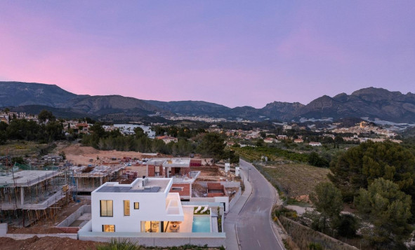 Nieuwbouw woningen - 3. Halfvrijstaand huis - Polop - Costa Blanca Zuid