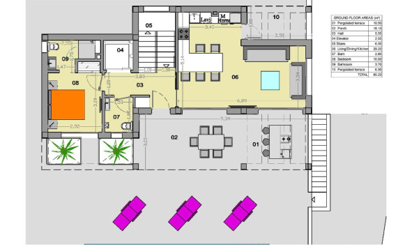 Nieuwbouw woningen - 3. Halfvrijstaand huis - Ciudad Quesada - Costa Blanca Zuid