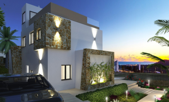 Nieuwbouw woningen - 3. Halfvrijstaand huis - Benidorm - Costa Blanca Noord