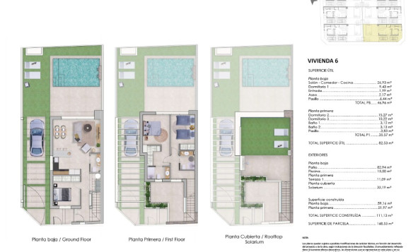 Nieuwbouw woningen - 3. Halfvrijstaand huis - Pilar de la Horadada - Costa Blanca Zuid