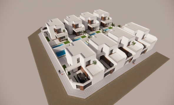 Nieuwbouw woningen - 3. Halfvrijstaand huis - San Fulgencio - Costa Blanca Zuid