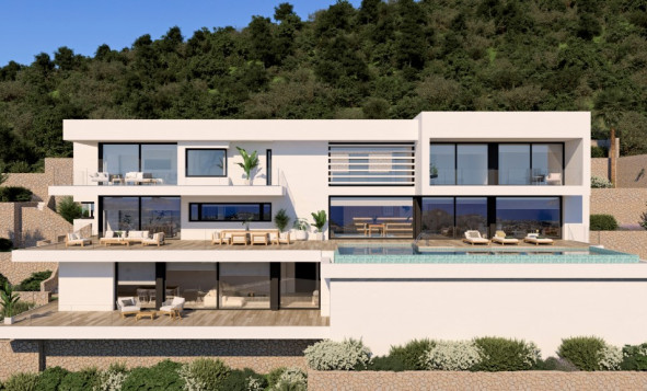 Nieuwbouw woningen - 3. Halfvrijstaand huis - Moraira - Costa Blanca Noord