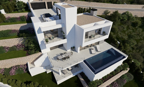 Nieuwbouw woningen - 3. Halfvrijstaand huis - Moraira - Costa Blanca Noord