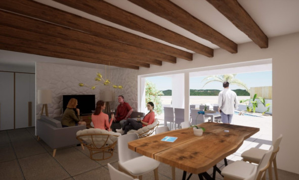 Nieuwbouw woningen - 3. Halfvrijstaand huis - Polop - Costa Blanca Noord