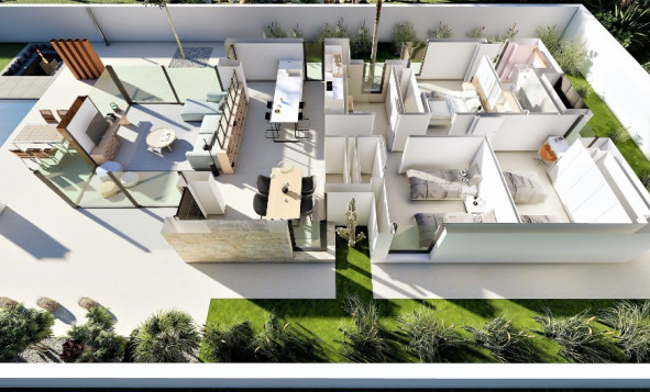 Nieuwbouw woningen - 3. Halfvrijstaand huis - San Fulgencio - Costa Blanca Zuid