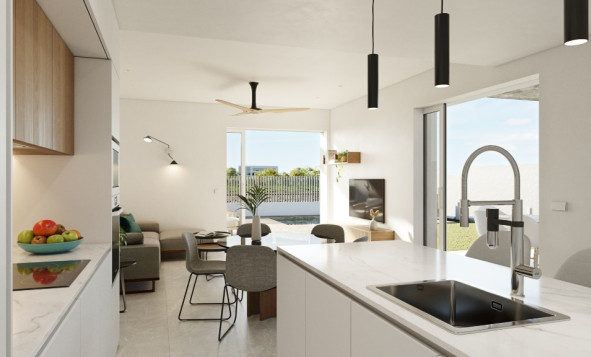 Nieuwbouw woningen - 3. Halfvrijstaand huis - Santiago de Ribera - Costa Calida