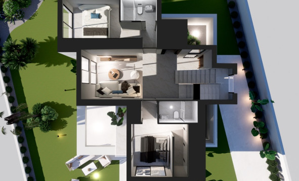 Nieuwbouw woningen - 3. Halfvrijstaand huis - Finestrat - Costa Blanca Noord