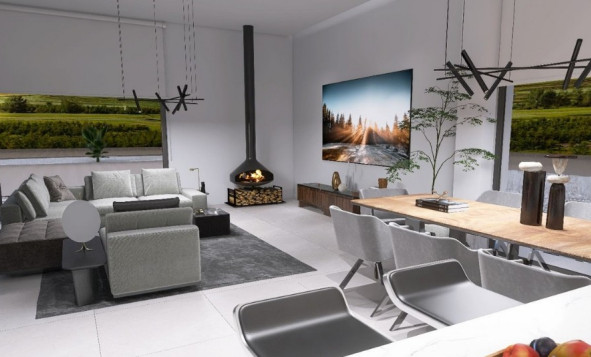 Obra nueva - 3. Casa pareada - Pinoso - Costa Blanca Norte 