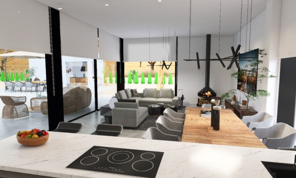 Obra nueva - 3. Casa pareada - Pinoso - Costa Blanca Norte 