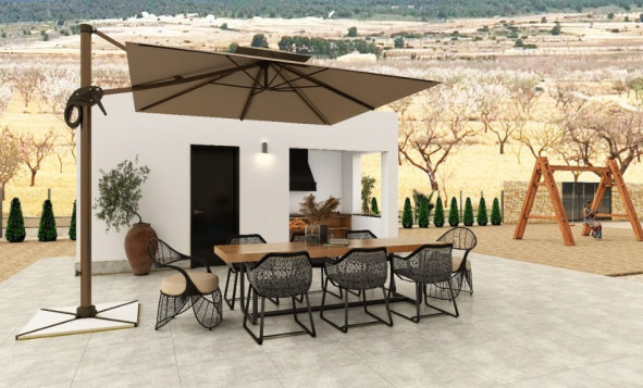 Obra nueva - 3. Casa pareada - Pinoso - Costa Blanca Norte 