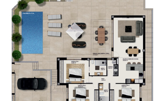 Nieuwbouw woningen - 3. Halfvrijstaand huis - Rojales - Costa Blanca Zuid