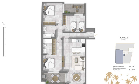 Nieuwbouw woningen - 1. Appartement / flat - Guardamar del Segura - Costa Blanca Zuid