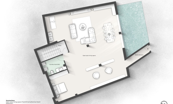 Herverkoop - 3. Halfvrijstaand huis - Algorfa - Costa Blanca Zuid