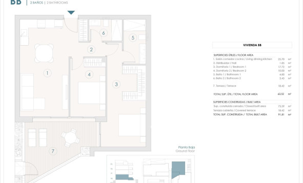 Obra nueva - 1. Apartamento / piso - Benijofar - Costa Blanca Sur