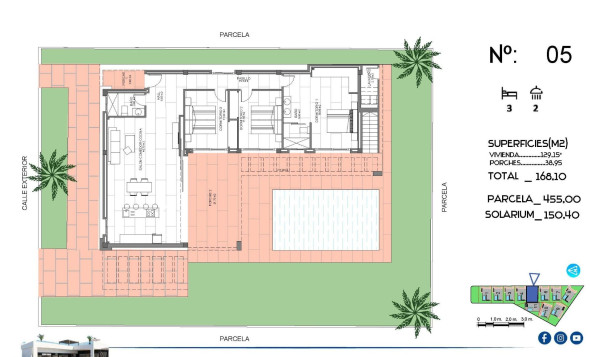 Nieuwbouw woningen - 3. Halfvrijstaand huis - Algorfa - Costa Blanca Zuid