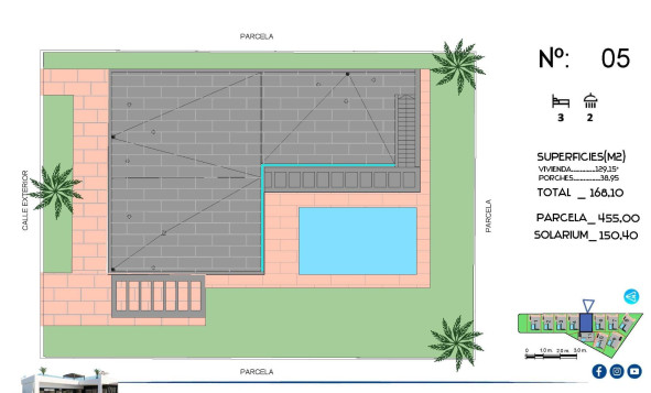 Nieuwbouw woningen - 3. Halfvrijstaand huis - Algorfa - Costa Blanca Zuid
