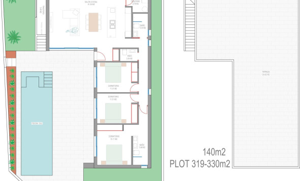 Nieuwbouw woningen - 3. Halfvrijstaand huis - San Javier - Costa Calida