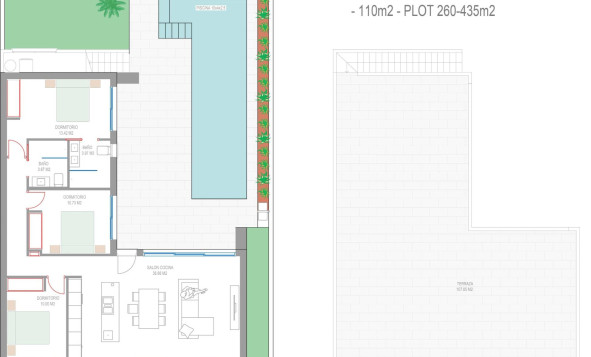 Nieuwbouw woningen - 3. Halfvrijstaand huis - San Javier - Costa Calida
