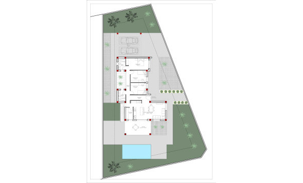 Nieuwbouw woningen - 3. Halfvrijstaand huis - Jacarilla - Costa Blanca Zuid