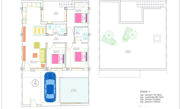 Nieuwbouw woningen - 2. Town house / tussenwoning - Avileses - Costa Calida