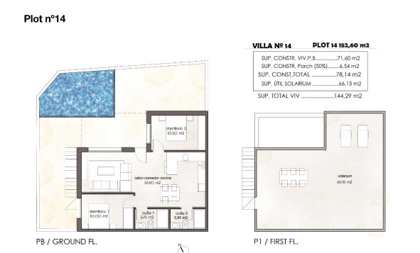 Nieuwbouw woningen - 3. Halfvrijstaand huis - Pilar de la Horadada - Costa Blanca Zuid