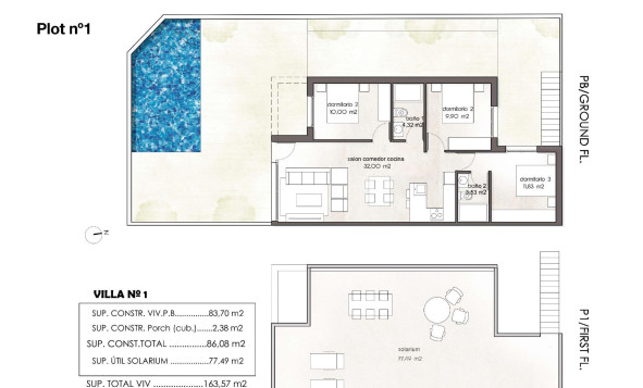Nieuwbouw woningen - 3. Halfvrijstaand huis - Pilar de la Horadada - Costa Blanca Zuid