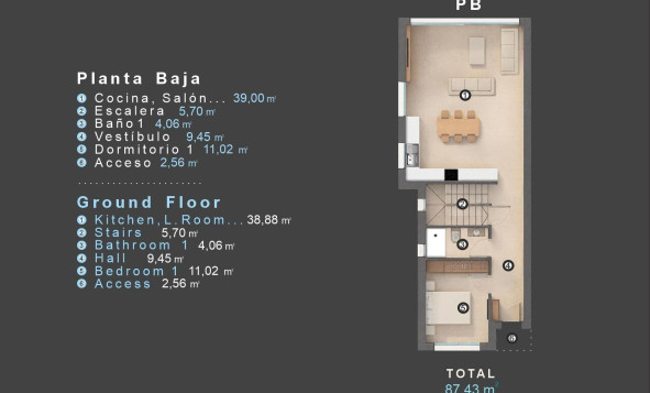 Nieuwbouw woningen - 3. Halfvrijstaand huis - Orihuela Costa - Costa Blanca Zuid