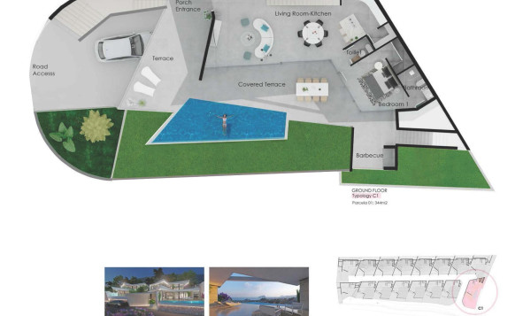 Nieuwbouw woningen - 3. Halfvrijstaand huis - Benitachell - Golden Valley