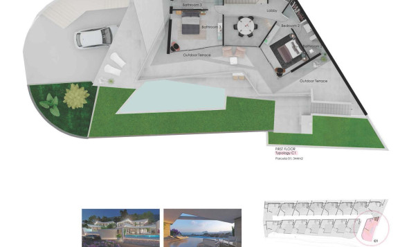 Nieuwbouw woningen - 3. Halfvrijstaand huis - Benitachell - Golden Valley