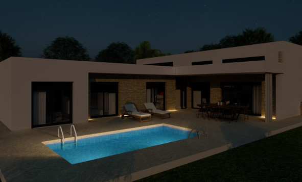 Nieuwbouw woningen - 3. Halfvrijstaand huis - Pinoso - Costa Blanca Noord