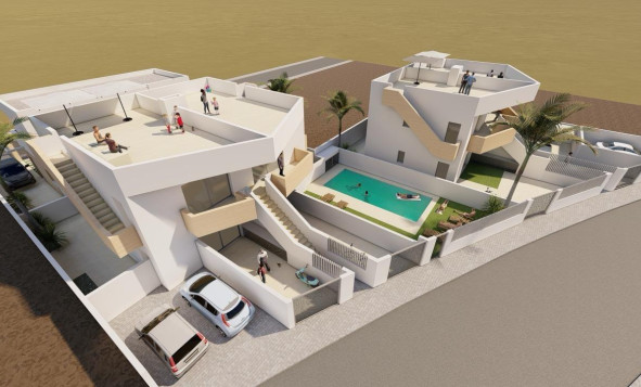 Nieuwbouw woningen - 3. Halfvrijstaand huis - Puerto de Mazarron - Mar De Plata